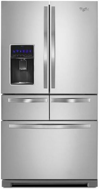 Whirlpool® 26.0 Cu. Ft. French Door Refrigerator-Monochromatic Stainless Steel 0