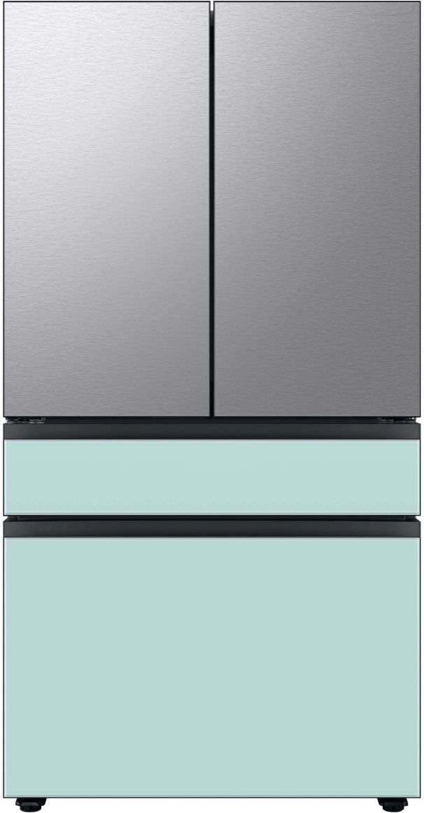 Samsung Bespoke 36" Morning Blue Glass French Door Refrigerator Middle Panel 9