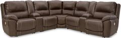 Signature Design by Ashley® Dunleith 7-Piece Chocolate Power Reclining Sectional