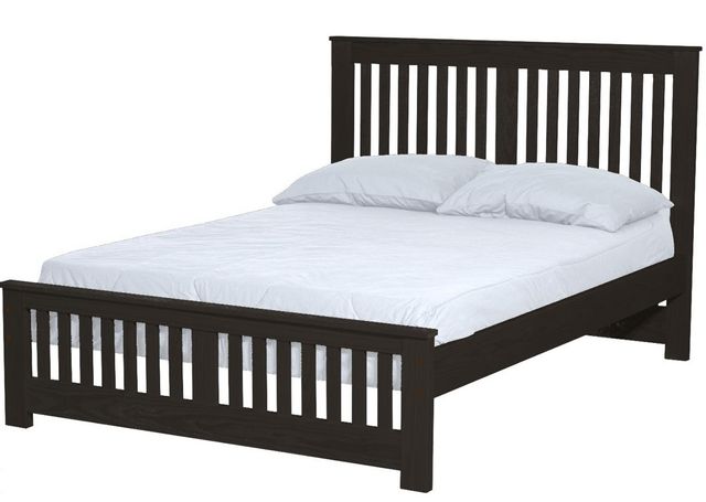Crate Designs™ Furniture Espresso Full Extra-Long Youth Shaker Bed