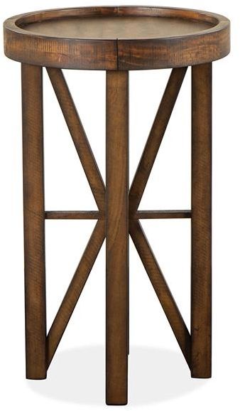 Magnussen Home® Kirkpatrick Weathered Walnut Accent End Table 2