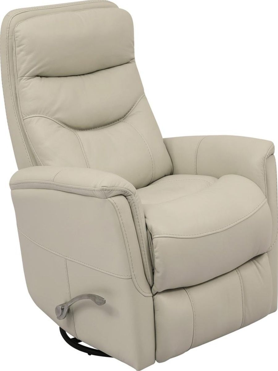 Parker House® Gemini Ivory Manual Leather Swivel Glider Recliner