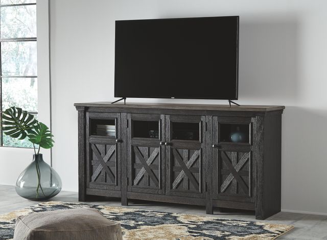 Signature Design by Ashley® Tyler Creek Black/Gray Extra Large TV Stand-2