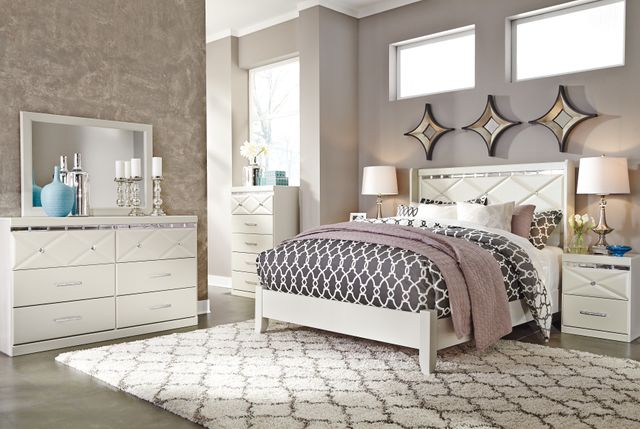 Signature Design by Ashley® Dreamur Champagne Queen Panel Bed 12