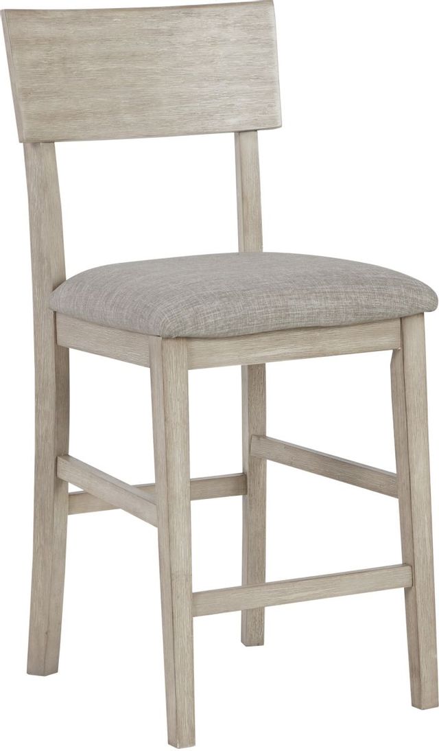 Signature Design by Ashley® Waylowe Beige Upholstered Counter Height Stool