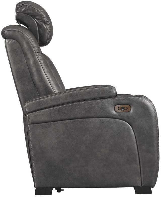 Signature Design by Ashley® Turbulance Quarry Power Recliner with Adjustable Headrest-3