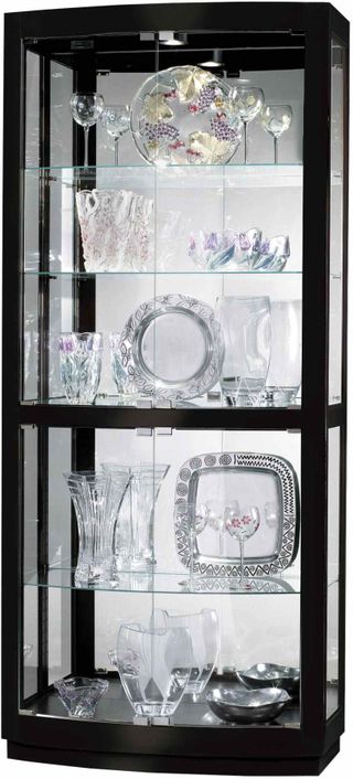 Howard Miller® Bradington III Gloss Black Curio Cabinet