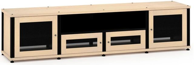 Salamander Designs® Synergy Model 245 AV Cabinet-Natural Maple/Black 1