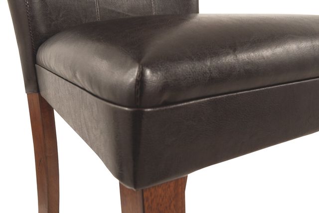 Signature Design by Ashley® Lacey Medium Brown Dining Upholstered Side Chair 2