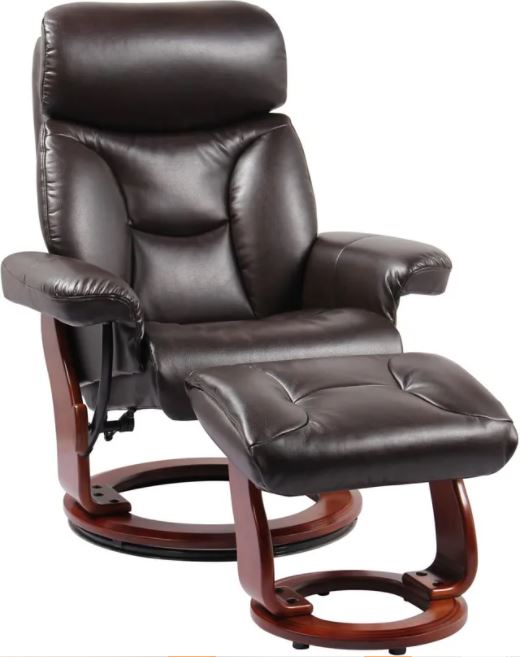 BenchMaster Trend Line Emmie II Java Chair and Ottoman