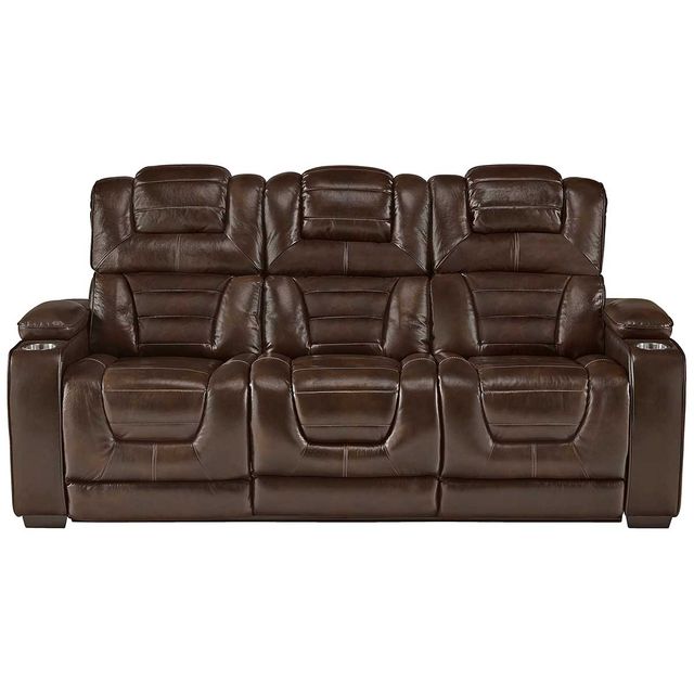Corinthian Furniture Desert Chocolate Power Reclining Sofa-0