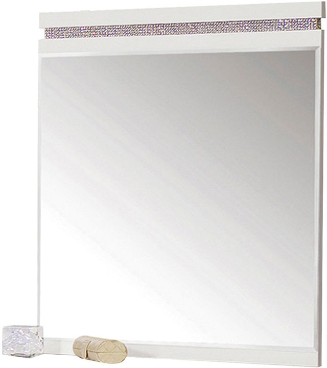 ACME Furniture Valentina Gloss White Dresser Mirror