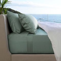 Cariloha Resort™ 5-Piece Viscose Bamboo Ocean Mist Split King Bed Sheet Set