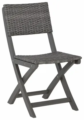 Signature Design by Ashley® Safari Peak 3 Pieces Gray Outdoor Table and Chairs Set-1
