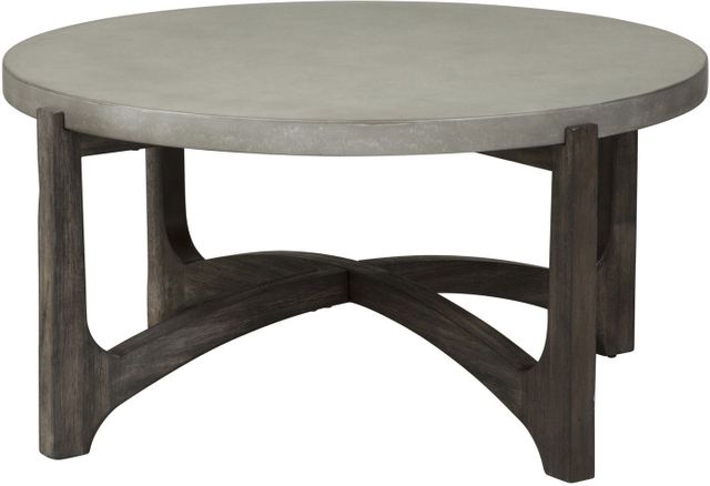 Liberty Furniture Rustic Brown Round Cocktail Table-2