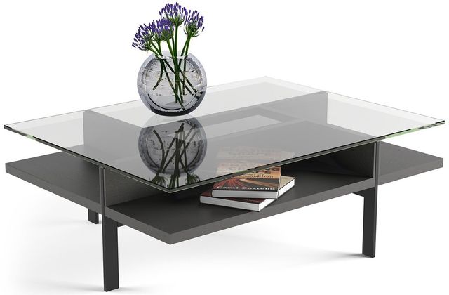 BDI Terrace™ Charcoal Stained Ash Rectangular Coffee Table 1