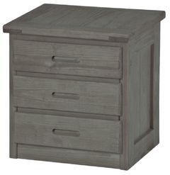 Crate Designs™ Furniture Graphite 24" Tall Nightstand with Lacquer Finish Top Only