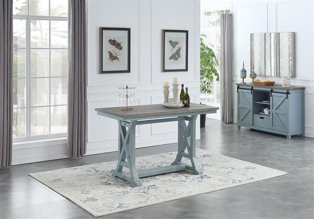 Coast2Coast Home™ Bar Harbor Blue/Brown Counter Height Dining Table-5
