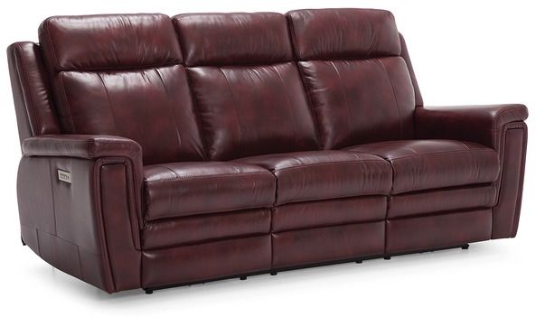 Palliser® Furniture Asher Red Power Sofa Recliner with Power Headrest and Lumbar