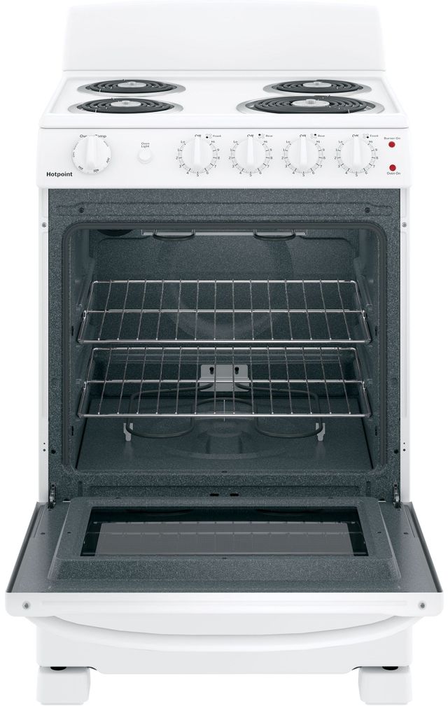 Hotpoint® 24" White Free Standing Electric Range-3