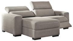 Signature Design by Ashley® Mabton Gray 2-Piece Power Reclining Sectional with Chaise