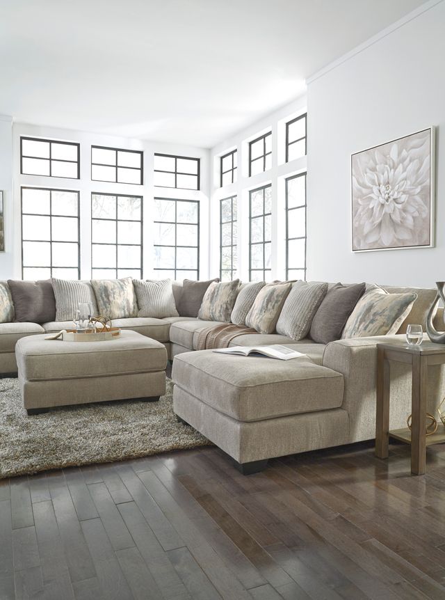 Benchcraft® Ardsley 5-Piece Pewter Sectional with Chaise 16