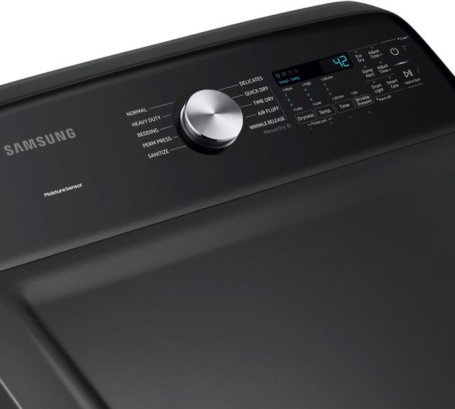 Samsung 7.4 Cu. Ft. Brushed Black Front Load Gas Dryer 4