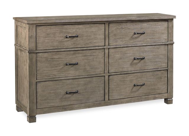 Aspenhome Tucker  King Bed, Dresser, Mirror, Chest and 1 Nighstand 10