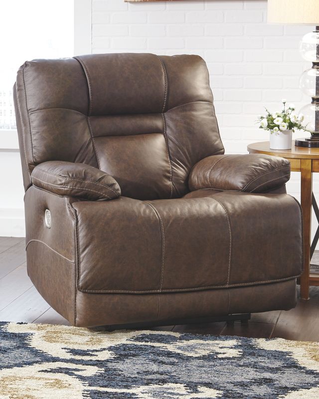 Signature Design by Ashley® Wurstrow Umber Power Recliner with Adjustable Headrest 14
