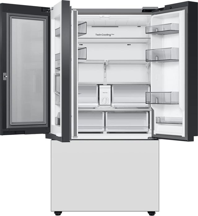 Samsung Bespoke 24.0 Cu. Ft. Pre-Built Stainless Steel Panel Counter Depth French Door Refrigerator  14