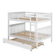 Donco Trading Company Mission Full/Full Bunkbed with Trundle Bed-2