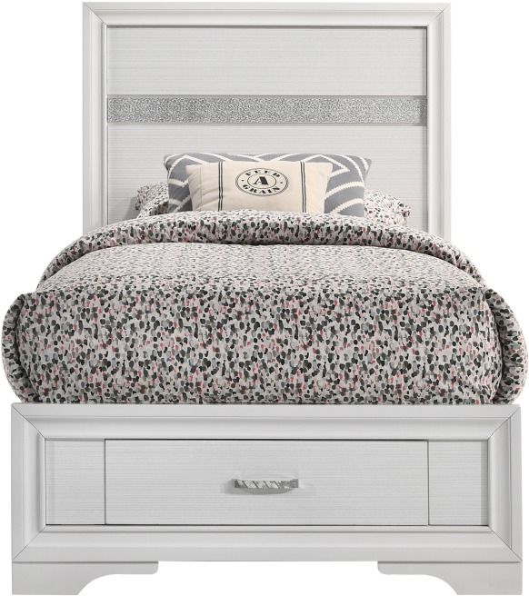 Coaster® Miranda Contemporary White Queen Storage Bed 20
