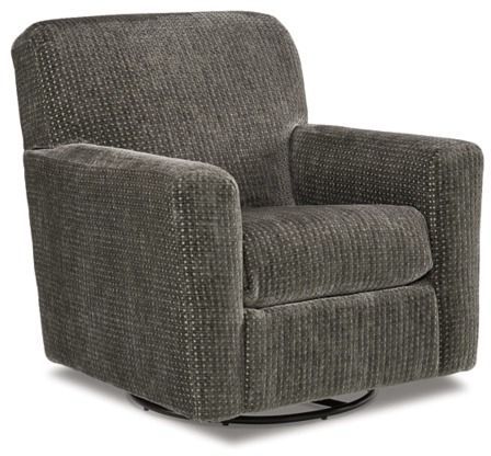 Signature Design by Ashley® Herstow Charcoal Swivel Glider Chair