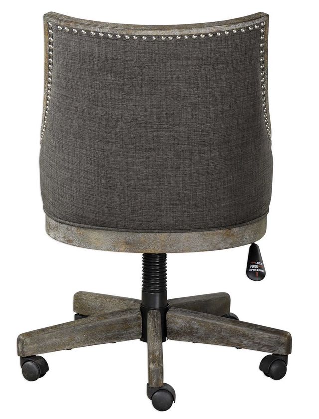 Uttermost® Aidrian Heavy Gray Desk Chair Bob Mills Furniture