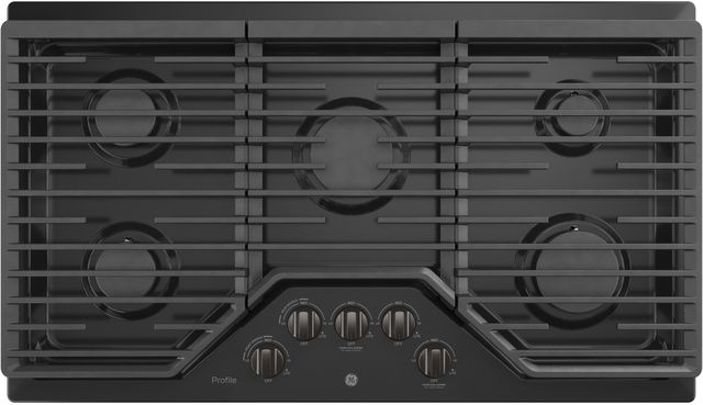 GE Profile™ Series 36" Black Stainless Built In Gas Cooktop-0