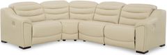 Signature Design by Ashley® Center Line 4-Piece Cream Power Reclining Sectional