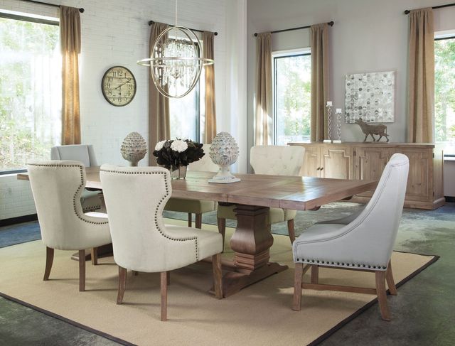 Coaster® Florence Beige Tufted Back Dining Chair 3