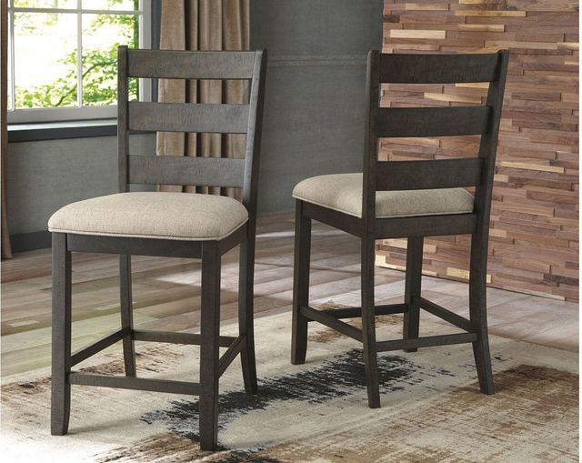 Signature Design by Ashley® Rokane Light Brown Counter Height Bar Stool - Set of 2-1
