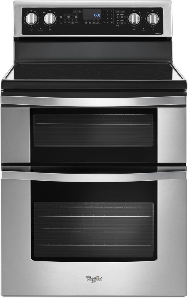 Whirlpool® 30" Free Standing Double Oven Electric Range-Stainless Steel