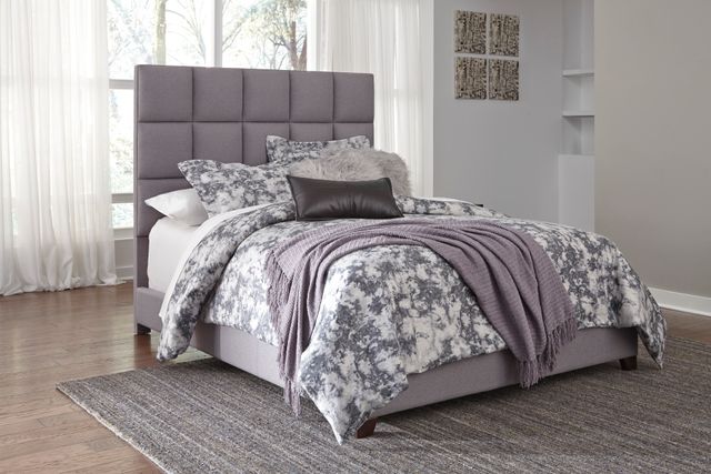 Signature Design by Ashley® Dolante Gray Queen Upholstered Bed-1