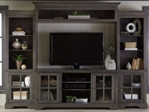 Progressive® Furniture Dilworth 4-Piece Storm Entertainment Wall System Set