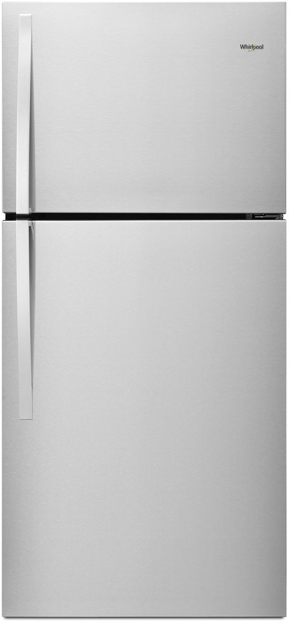 Whirlpool® 19.1 Cu. Ft. Fingerprint Resistant Metallic Steel Top Freezer Refrigerator