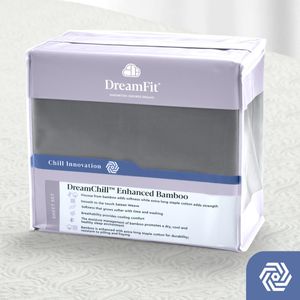 DreamFit® DreamChill™ Bamboo Rich Gray Queen Sheet Set