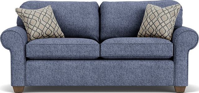 Flexsteel® Thornton Indigo Two-Cushion Sofa | Colder's | Milwaukee Area