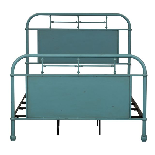 Liberty Vintage Blue Youth Bedroom Full Metal Bed 1