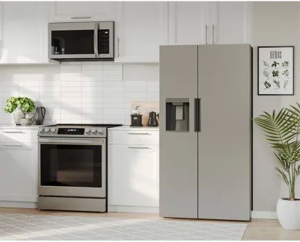 Midea® 26.3 Cu. Ft. Stainless Steel Side-by-Side Refrigerator 9
