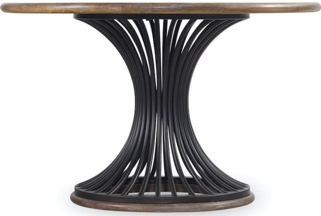 Hooker® Furniture Studio Scandinavian Cinch Round Dining Table with Black Base