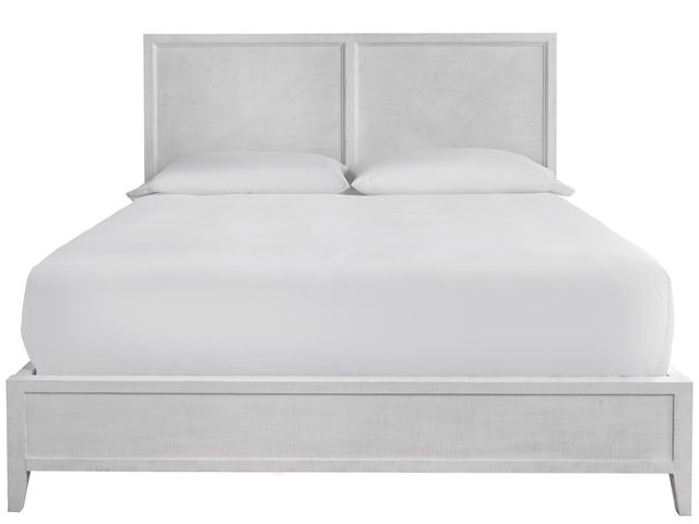 Universal Explore Home™ Modern Farmhouse Ames Cool White Queen Bed -1