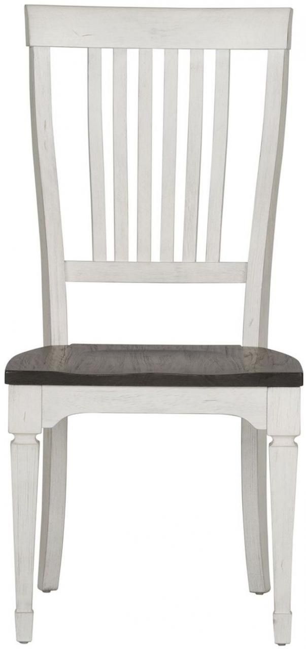 Liberty Furniture Allyson Park Two-Tone Slat Back Side Chair-0