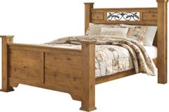 Signature Design by Ashley® Bittersweet Light Brown Queen Poster Bed with 2 Storage Drawers